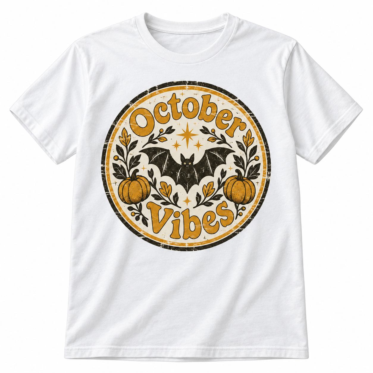 October Vibes Halloween T-shirt 3