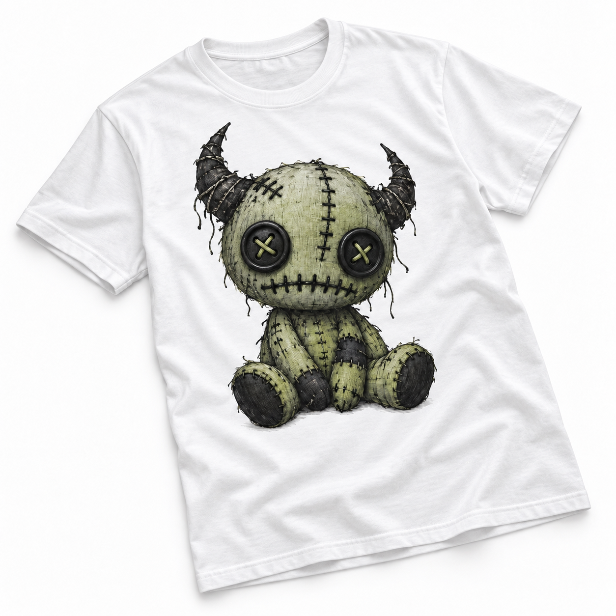 Stitched monster doll T-shirt 4