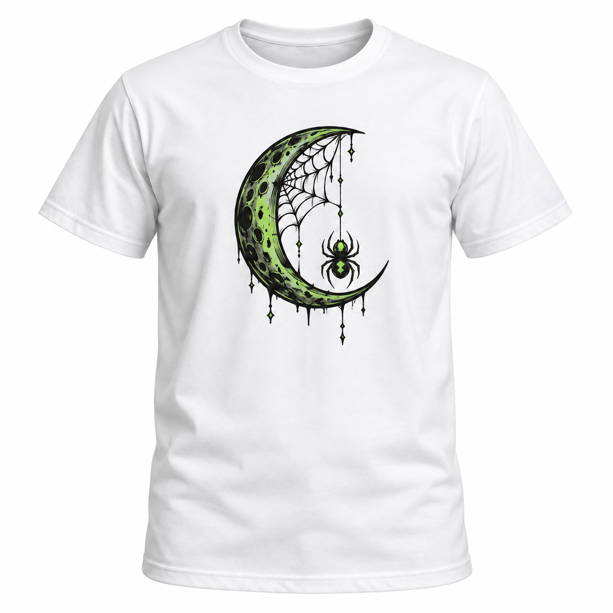 Spider Crescent Moon T-shirt 4